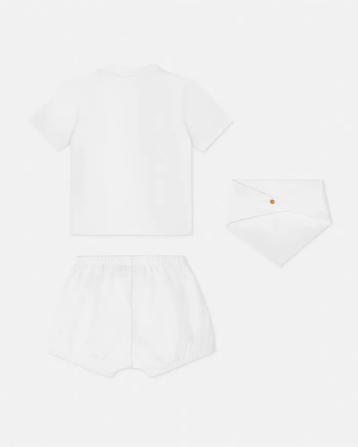 Versace Logo Baby TShirt Set White Kids Gift Sets