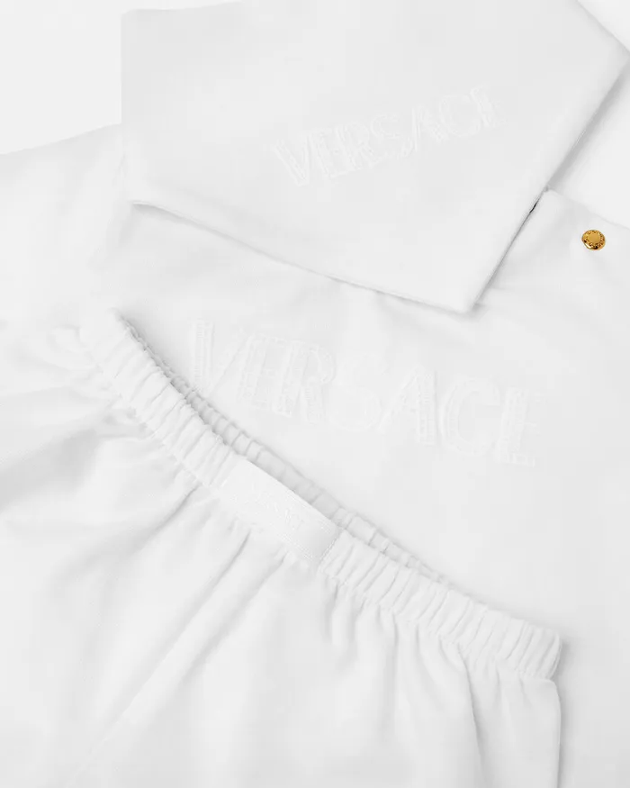 Versace Logo Baby TShirt Set White Kids Gift Sets