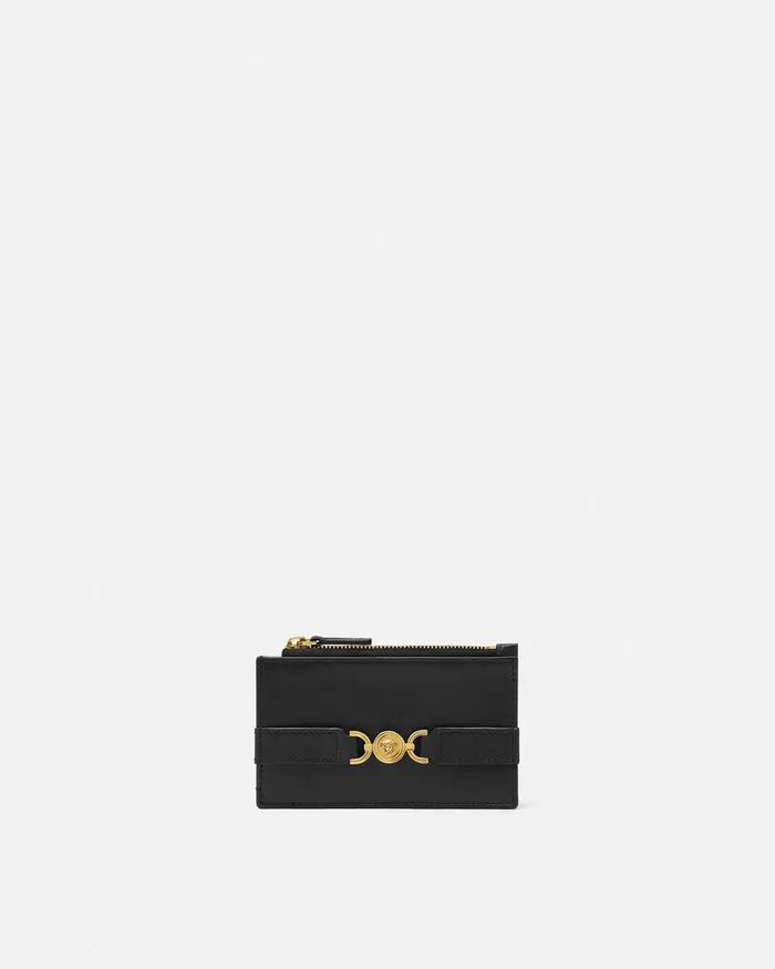 Versace Medusa 03995 Card Holder Blackgold Women Wallets