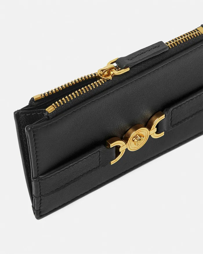 Versace Medusa 03995 Card Holder Blackgold Women Wallets
