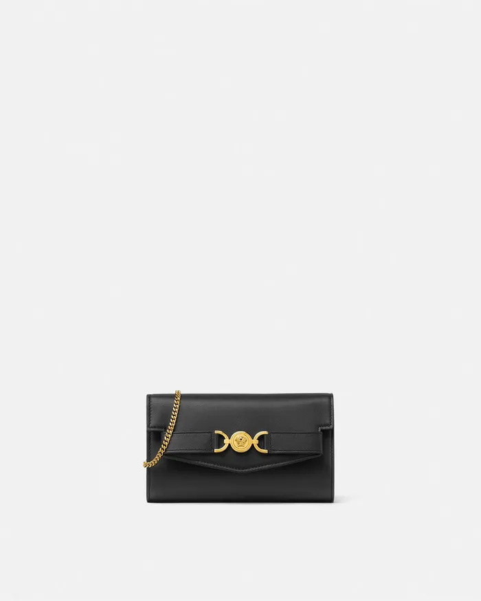 Versace Medusa 03995 Clutch Blackgold Women Mini Bags and Clutches