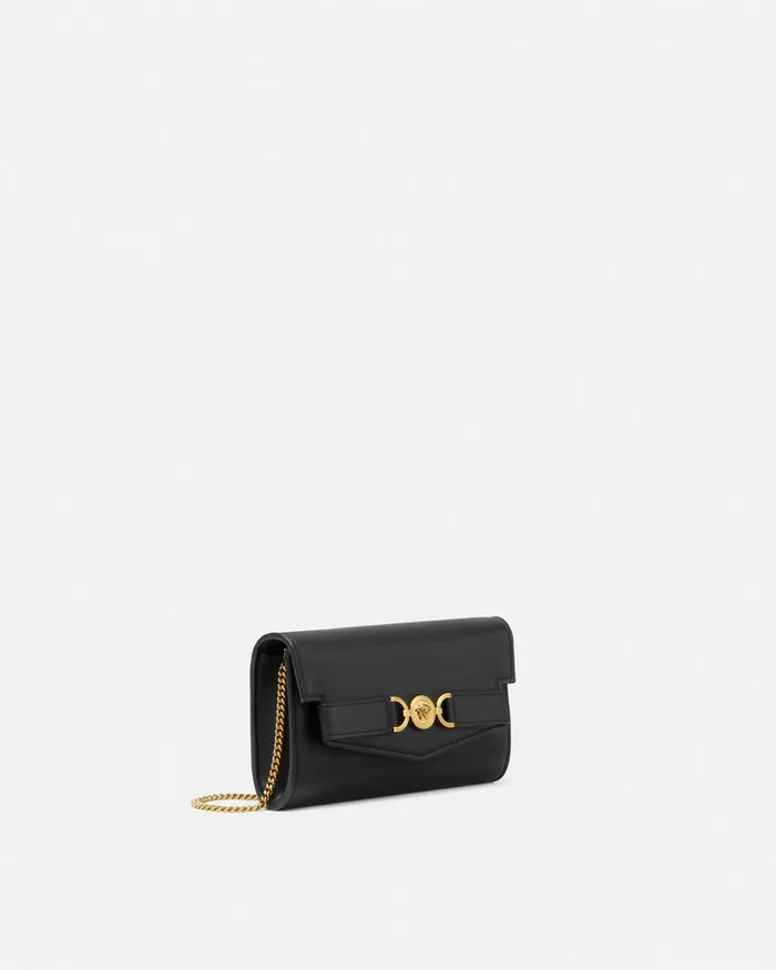 Versace Medusa 03995 Clutch Blackgold Women Mini Bags and Clutches