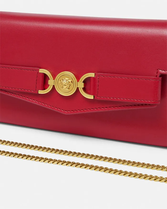 Versace Medusa 03995 Clutch Red Women Mini Bags and Clutches