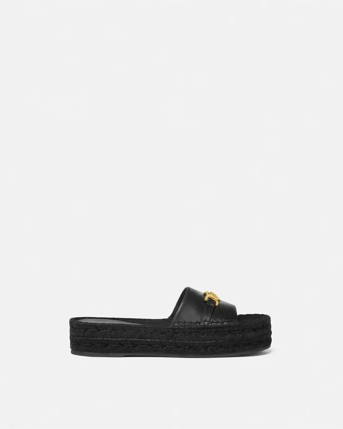 Versace Medusa 03995 Espadrilles 12034 Blackgold Women Platforms