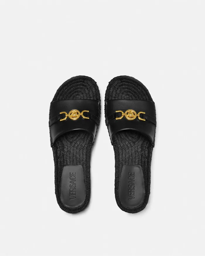 Versace Medusa 03995 Espadrilles 12034 Blackgold Women Platforms