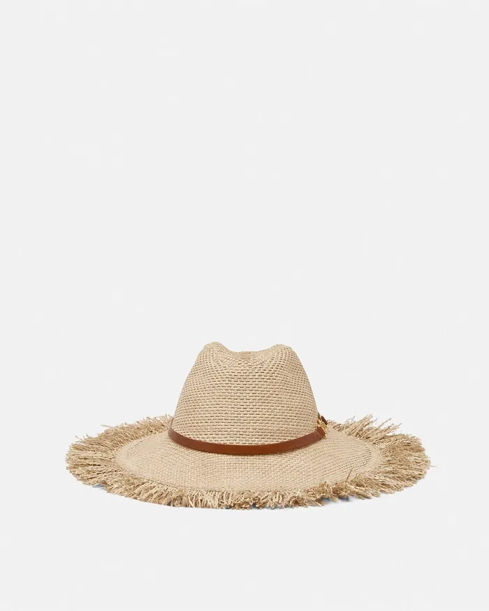 Versace Medusa 03995 Raffia Hat Beige Women Hats and Caps
