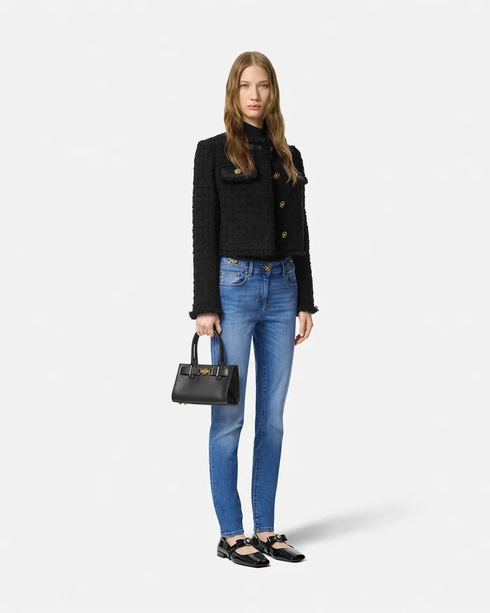 Versace Medusa 03995 Skinny Jeans Blue Women Denim