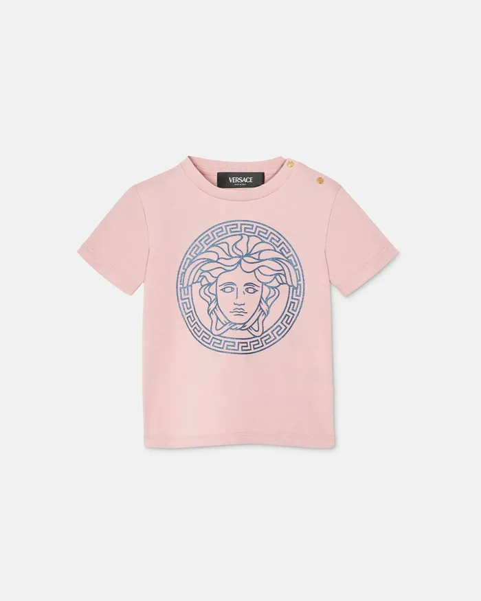 Versace Medusa Baby TShirt Light Pink Kids Shirts and Tshirts