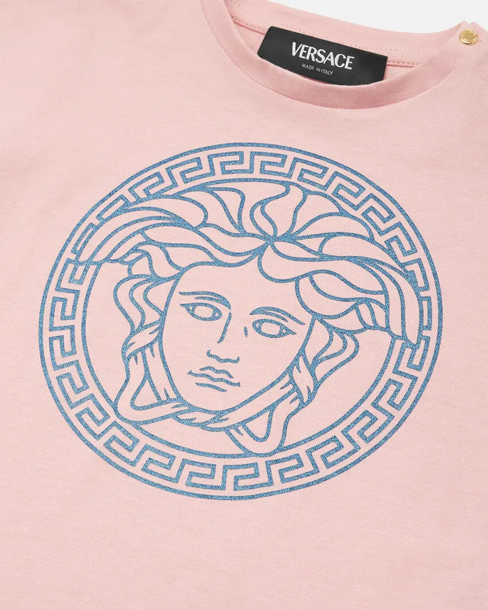 Versace Medusa Baby TShirt Light Pink Kids Shirts and Tshirts