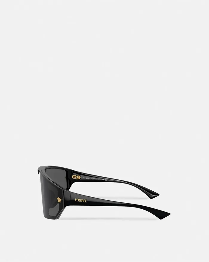 Versace Medusa Horizon Sunglasses Black WomenMen Sunglasses