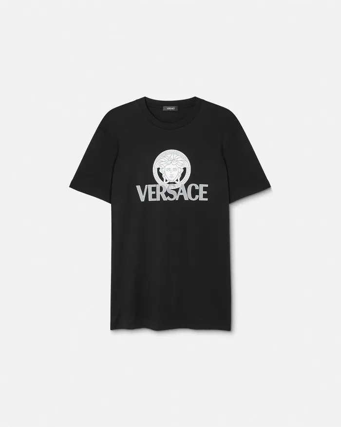 Versace Medusa Logo TShirt Black Men TShirts and Polos