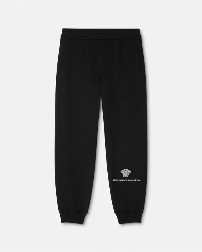 Versace Medusa Milano Sweatpants Black Men Pants and Shorts