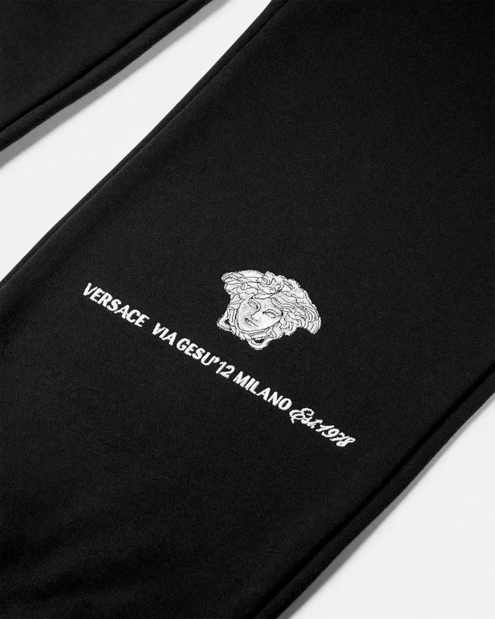 Versace Medusa Milano Sweatpants Black Men Pants and Shorts