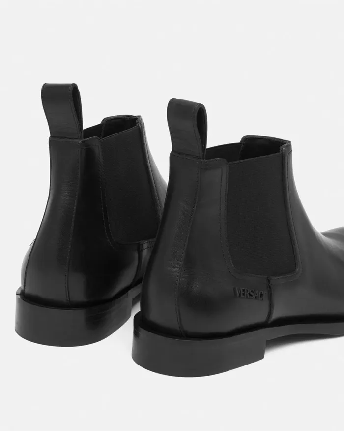 Versace Metropoli Chelsea Boots Black Men Boots