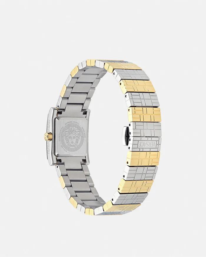 Versace Mosaic Diamond Watch Silvergold Women Watches