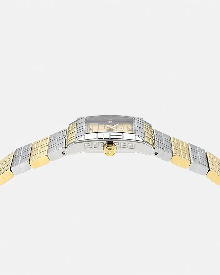 Versace Mosaic Diamond Watch Silvergold Women Watches