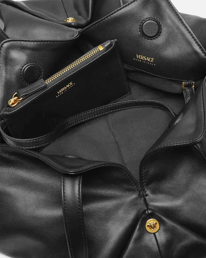 Versace Protea Shoulder Bag Blackgold Women Shoulder and Crossbody