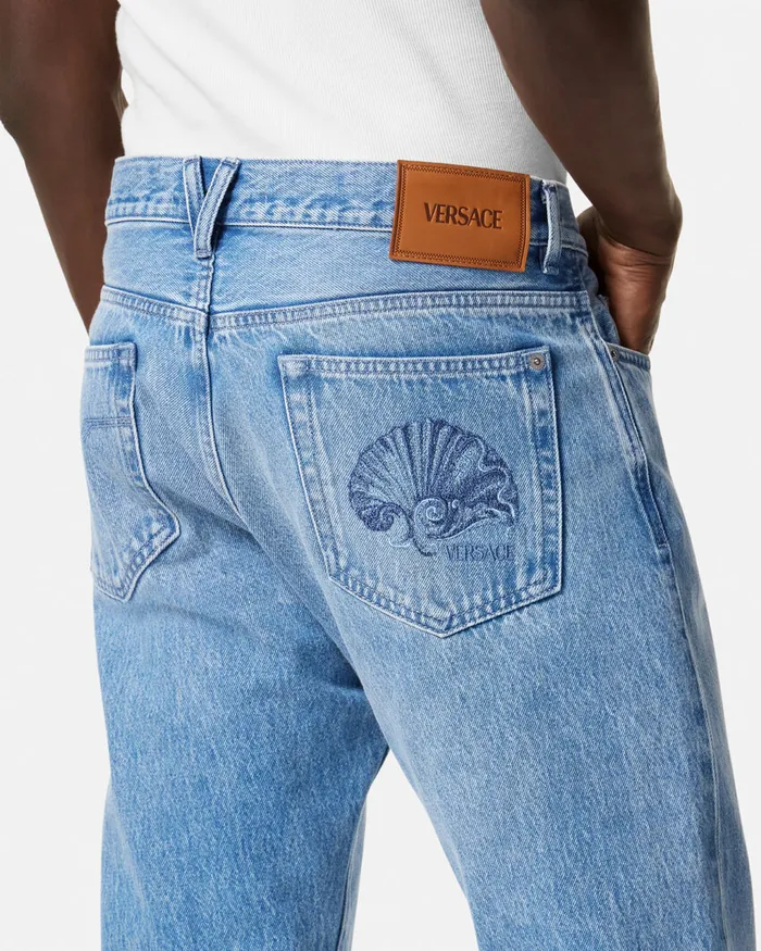 Versace RegularFit Jeans Blue Men Pants and Shorts