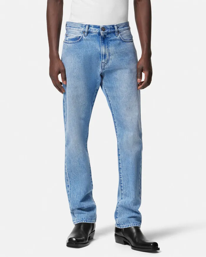 Versace RegularFit Jeans Blue Men Pants and Shorts