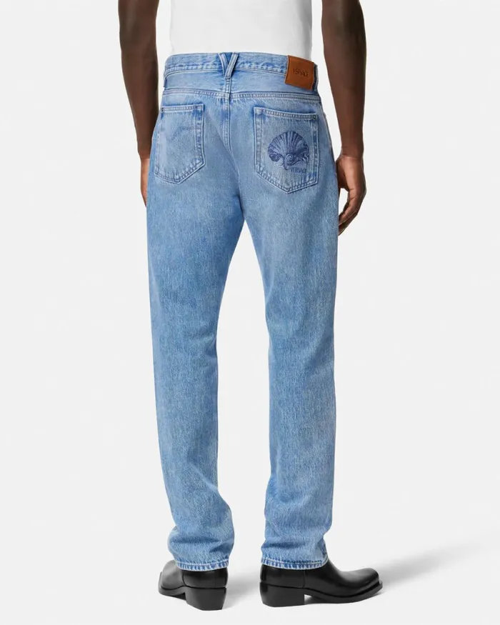 Versace RegularFit Jeans Blue Men Pants and Shorts