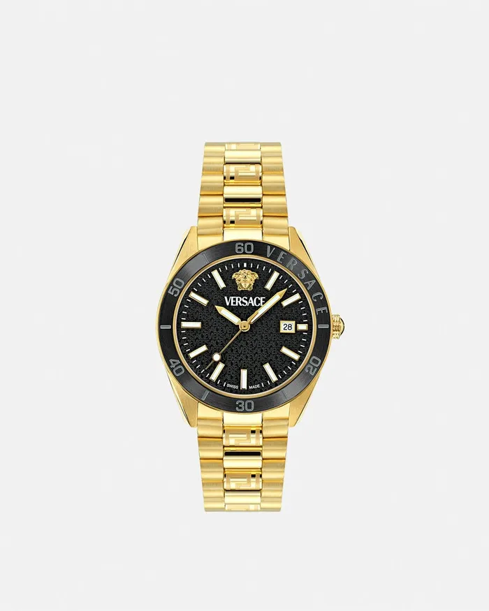 Versace VDome Watch Blackgold Men Watches