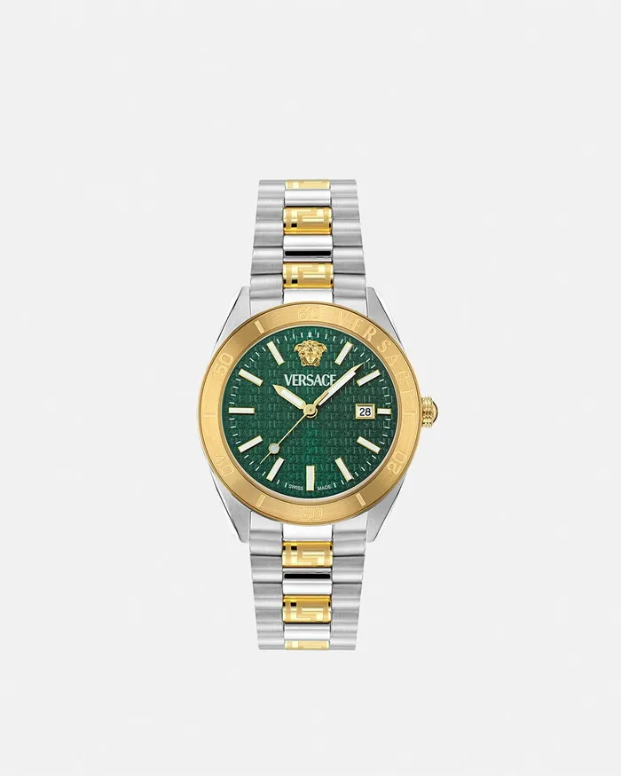 Versace VDome Watch Goldsilver Men Watches