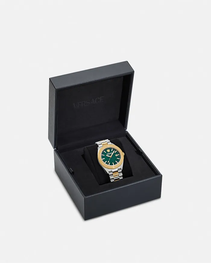 Versace VDome Watch Goldsilver Men Watches