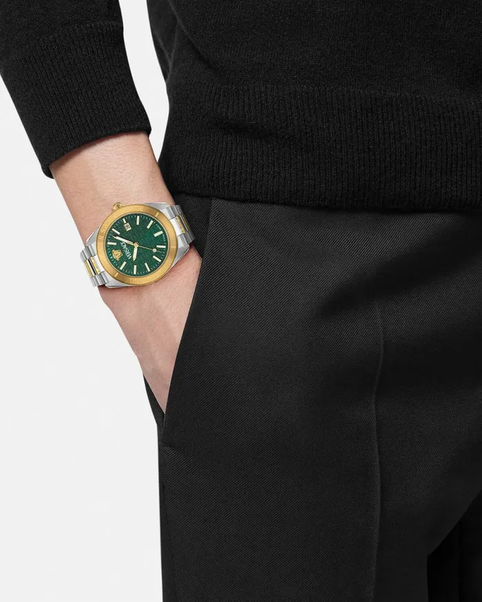 Versace VDome Watch Goldsilver Men Watches