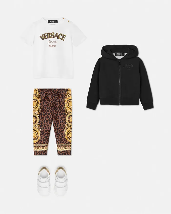 Versace Wild Barocco Baby Leggings Animalier Kids Pants and Skirts