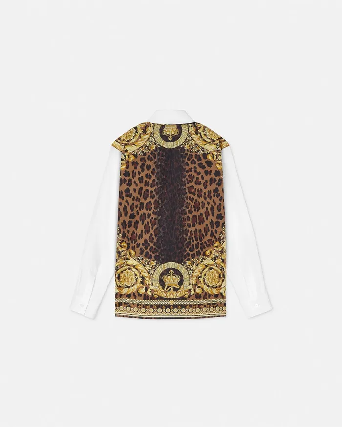 Versace Wild Barocco Shirt White Kids Shirts