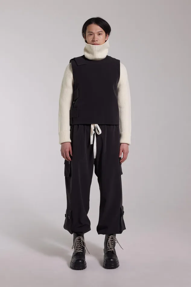 Vests Men Stutterheim Peace Matte Vest Black