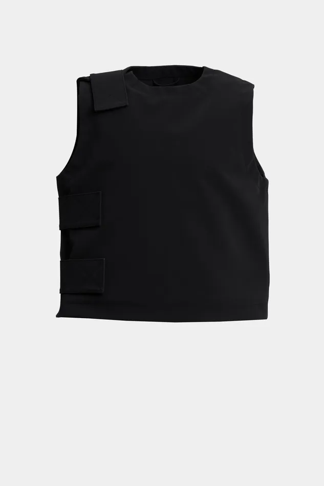 Vests Men Stutterheim Peace Matte Vest Black