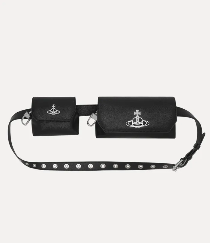 Vivienne Westwood Belts And Harnesses WomenMen Multi Pouch Belt Black