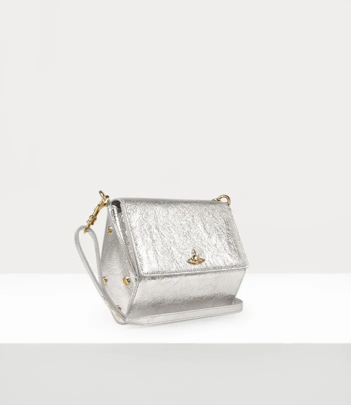 Vivienne Westwood Crossbody Bags Women Sapphire Crossbody Bag Silver