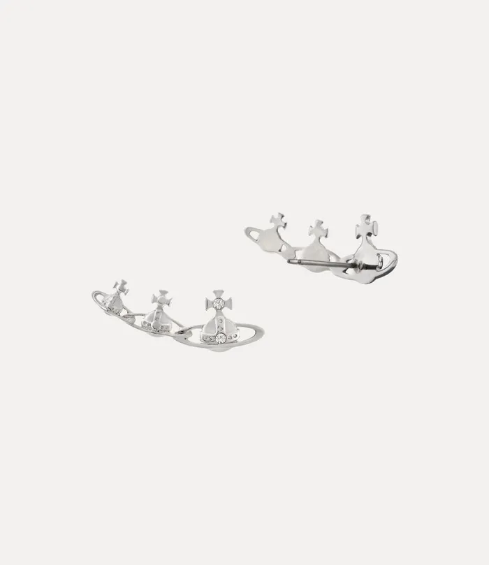 Vivienne Westwood Earrings Women Candy Earrings Platinum Crystal Crystal