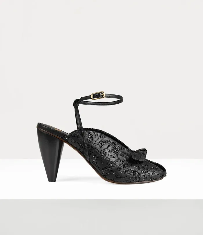 Vivienne Westwood Sandals Women Bow Peep Shoe Black