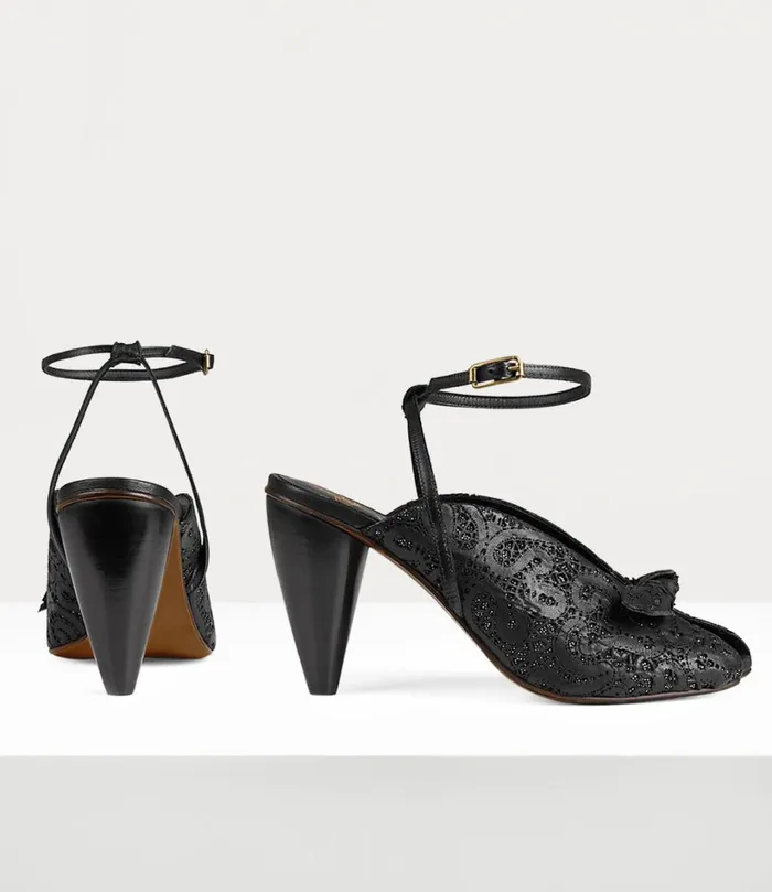 Vivienne Westwood Sandals Women Bow Peep Shoe Black