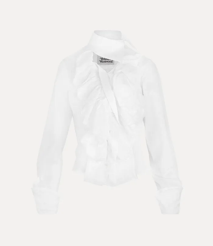 Vivienne Westwood Tops And Shirts Women Wizard Frill Shirt White