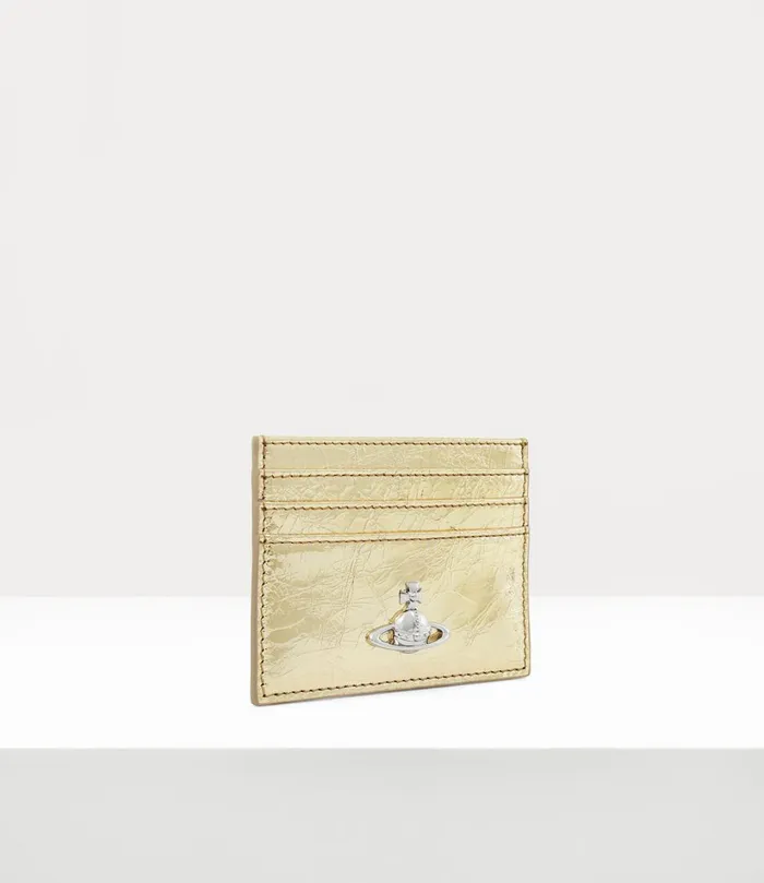 Vivienne Westwood Wallets And Purses WomenMen Flat Card Holder Gold