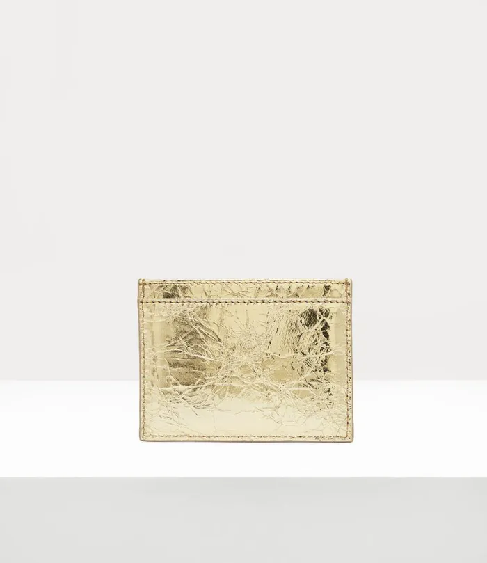 Vivienne Westwood Wallets And Purses WomenMen Flat Card Holder Gold