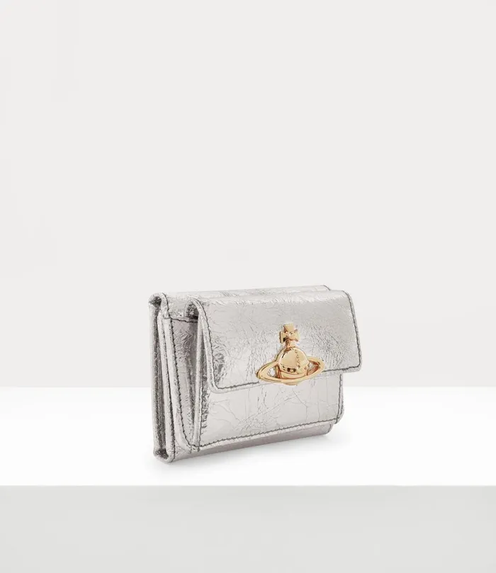 Vivienne Westwood Wallets And Purses Women Small Flap Purse Silver
