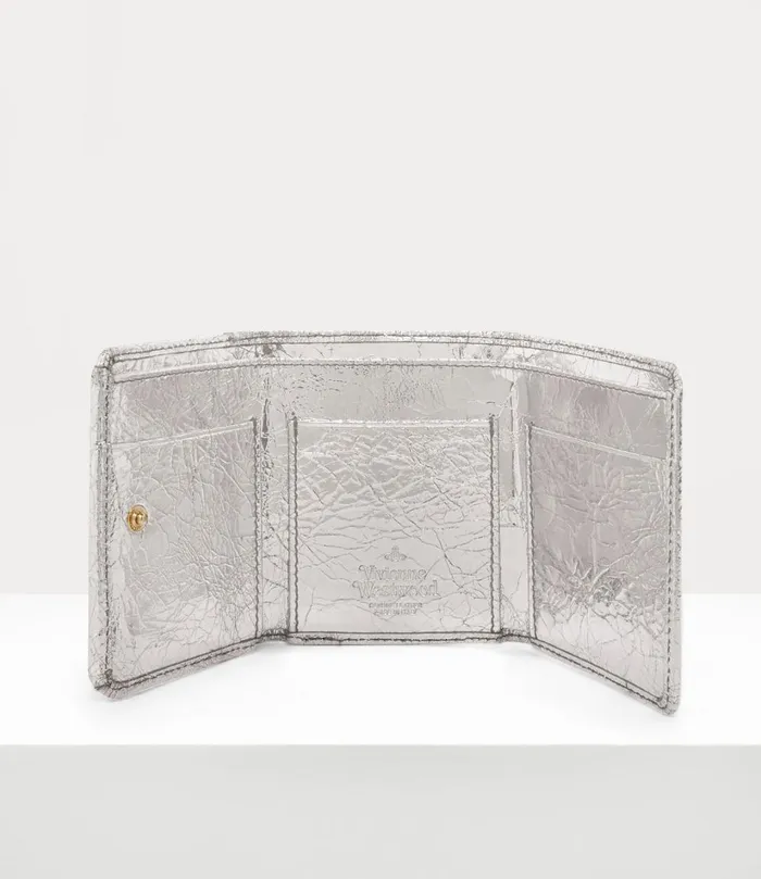 Vivienne Westwood Wallets And Purses Women Small Flap Purse Silver