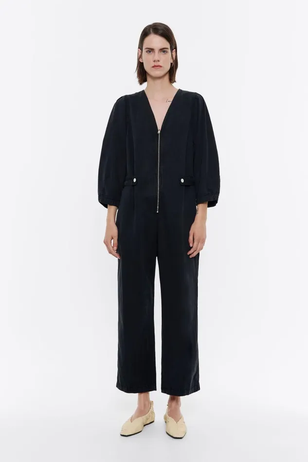 Washed Black Jumpsuit Washed Black Women Bimba Y Lola Dresses And Jumpsuits