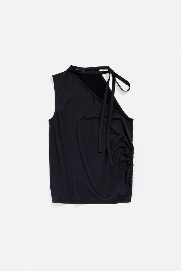 Washed Black Top With Stones Washed Black Women Bimba Y Lola TShirts