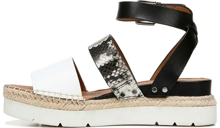 Wedge Sandals Women Franco Sarto Sarto Calvin 2 Wedge Sandal Roccia Snake Print Leather