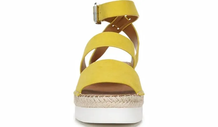 Wedge Sandals Women Franco Sarto Sarto Calvin 2 Wedge Sandal Yellow Suede