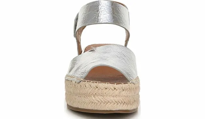 Wedge Sandals Women Franco Sarto Sarto Oak Espadrille Sandal Silver Leather Wedge Sandals Women Franco Sarto Sarto Oak Espadrille Sandal Silver Leather