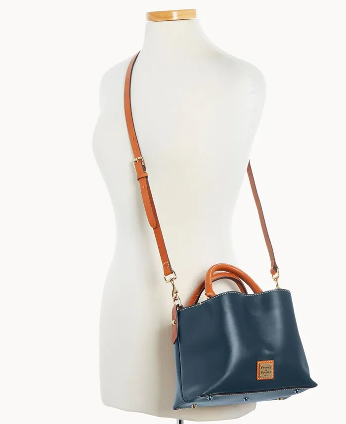 Wexford Leather Mini Barlow Midnight Blue Woman Dooney and Bourke Satchels Wexford Leather Mini Barlow Midnight Blue Woman Dooney and Bourke Satchels