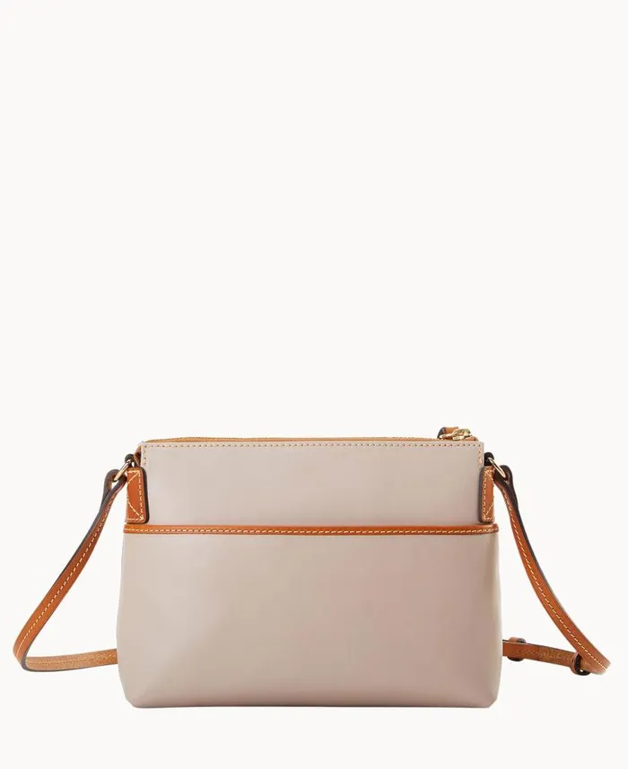 Wexford Leather Rosie Crossbody Oyster Woman Dooney and Bourke Crossbodies