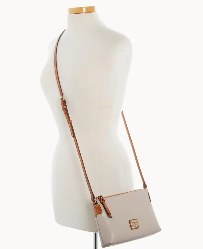 Wexford Leather Rosie Crossbody Oyster Woman Dooney and Bourke Crossbodies